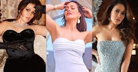 Waluscha De Sousa off shoulder dress hot actress