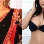 indian actress saree vs bikini sunny leone