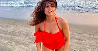 ridhi dogra red swimsuit jawan actress ridhi dogra red swimsuit jawan actress