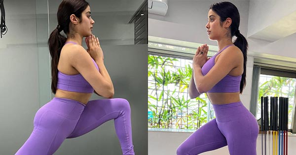Janhvi Kapoor curvy body gym outfit Janhvi Kapoor curvy body gym outfit
