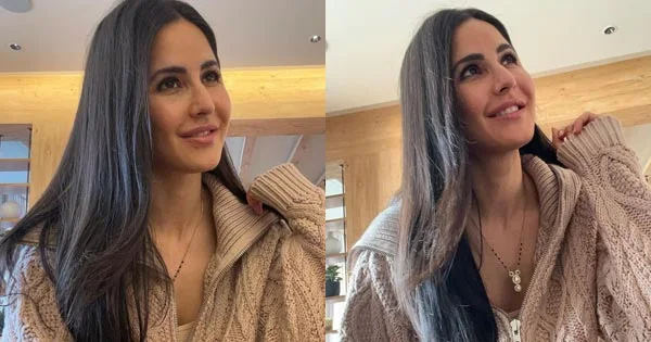 Katrina Kaif shows her mangalsutra design wearing a cozy sweater - see latest photos. katrina kaif mangalsutra