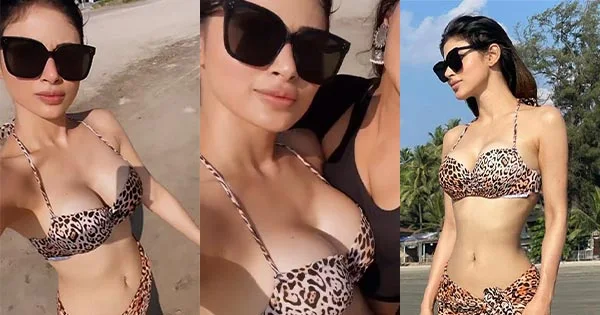 Mouni Roy flaunts her sexy body in leopard printed bikini – see viral photo.