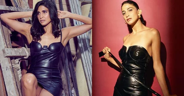aahana kumra leather latex outfits