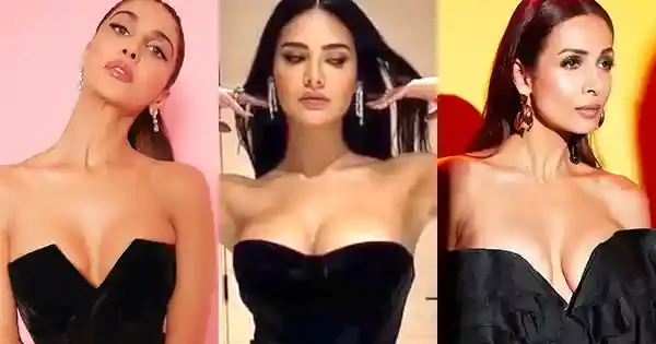 bollywood actresses off shoulder black dress cleavage bollywood actresses off shoulder black dress cleavage