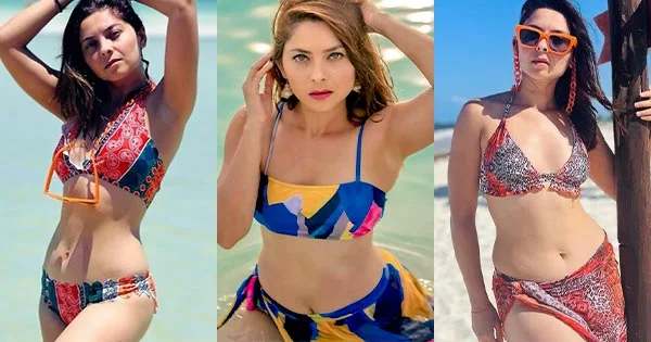 25 hot photos of Sonalee Kulkarni in bikini, swimsuits and beachwear which set social media on fire.