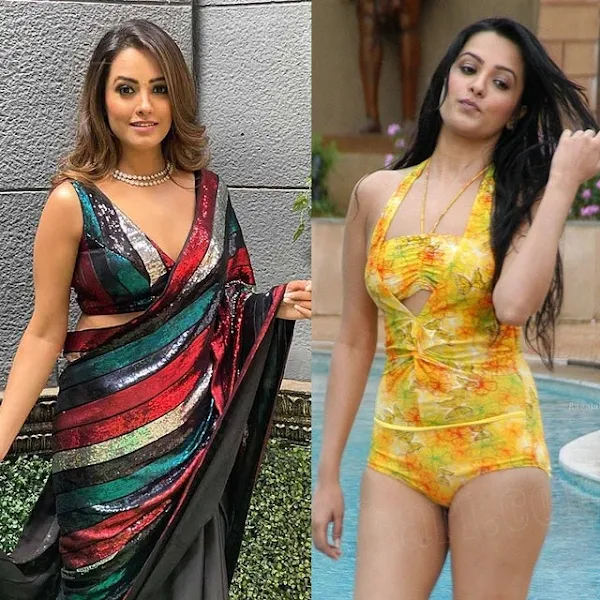 Anita Hassanandani saree bikini tv actress Anita Hassanandani saree bikini tv actress