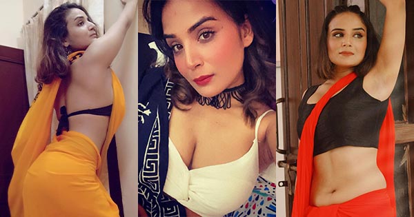 Aadita Jain hot saree curvy indian actress