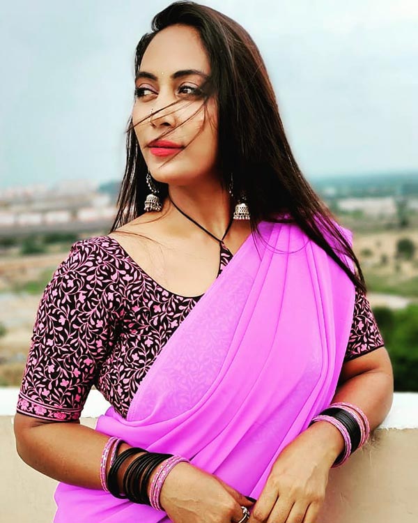 Meghana Chowdary saree hot actress naked the lust