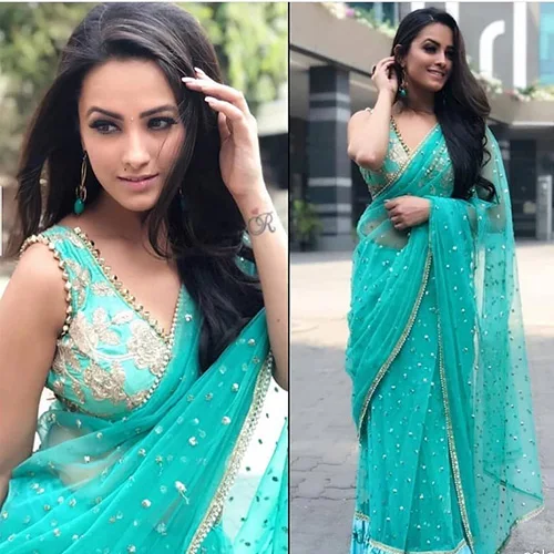 anita hassanandani saree hot indian tv actress anita hassanandani saree hot indian tv actress
