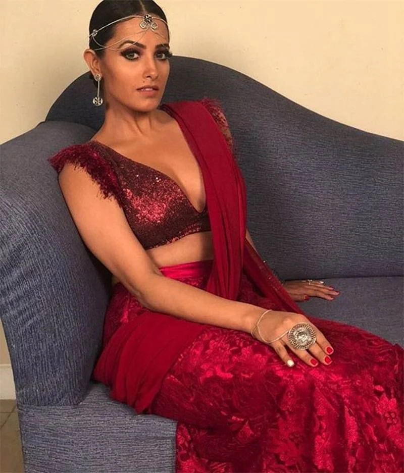 anita hassanandani saree hot indian tv actress anita hassanandani saree hot indian tv actress