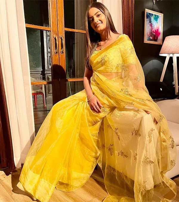 Ankita Sahu saree hot photos mombian actress