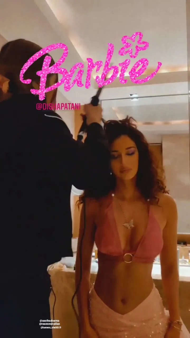 Disha Patani cleavage tiny top sexy body