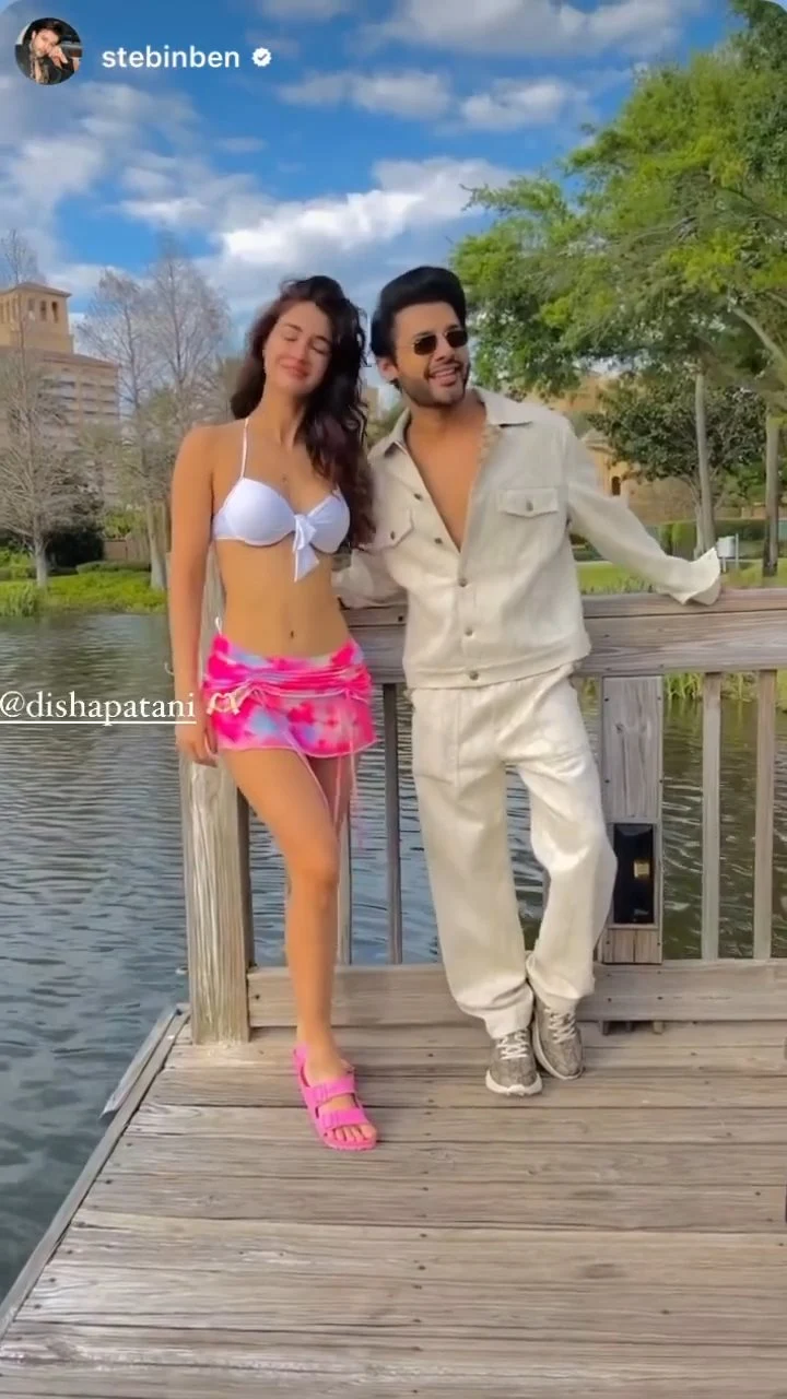 disha patani white bikini cleavage sexy body disha patani white bikini cleavage sexy body