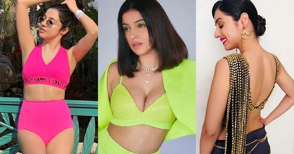 Divya Khosla Kumar bikini cleavage saree hot photos