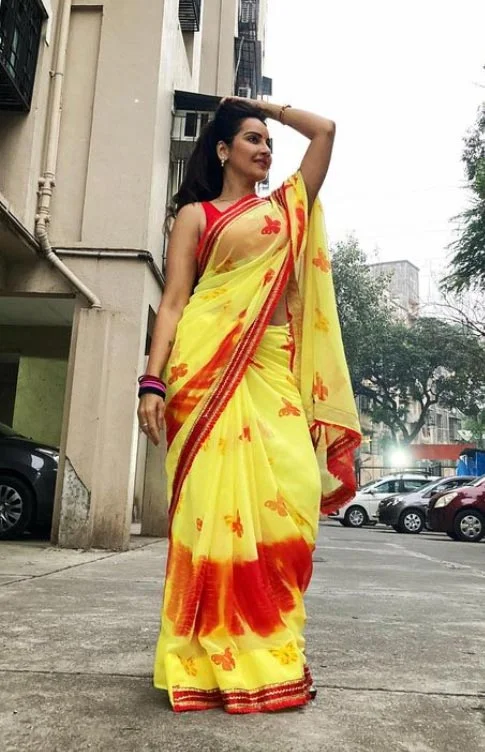 Geetanjali Mishra saree hot Indian tv actress Geetanjali Mishra saree hot Indian tv actress