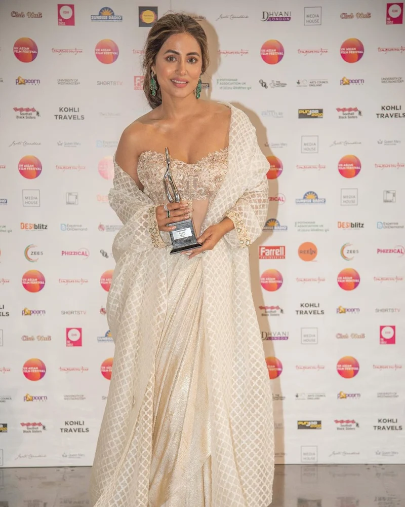 Hina Khan cleavage stylish hot actress uk asian film festival Hina Khan cleavage stylish hot actress uk asian film festival