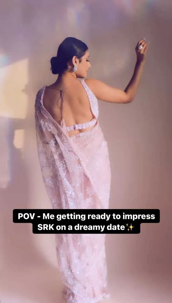isha malviya backless saree isha malviya backless saree