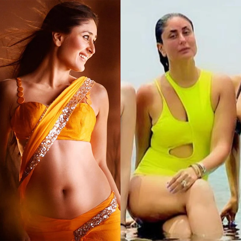 Kareena Kapoor saree vs bikini hot indian actress