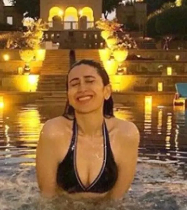 karishma kapoor bikini cleavage hot actress