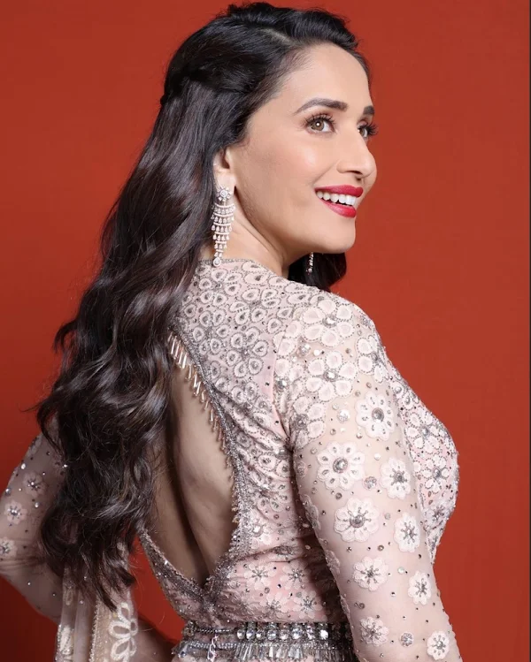 madhuri dixit backless saree hot actress madhuri dixit backless saree hot actress