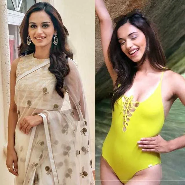 Manushi Chillar – saree vs bikini – 85.