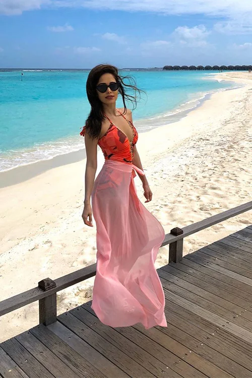 Nushrratt Bharuccha swimsuit hot actress