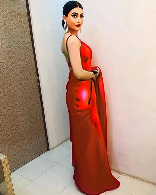 Pavitra Punia saree hot indian tv actress Pavitra Punia saree hot indian tv actress