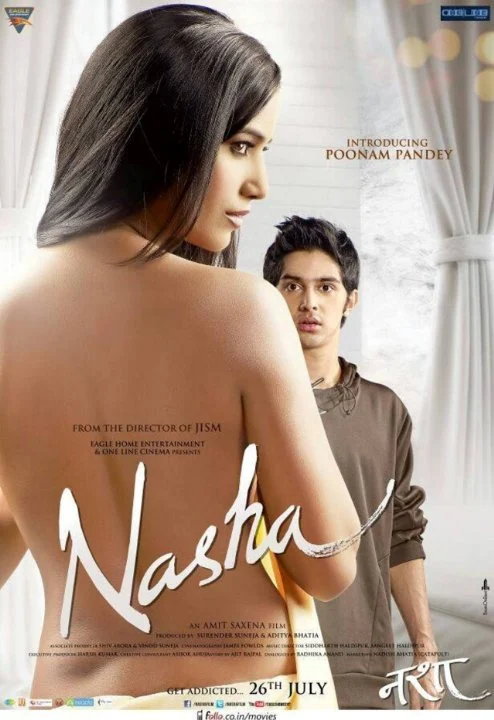 poonam pandey backless nasha bold controversial bollywood movie poster poonam pandey backless nasha bold controversial bollywood movie poster