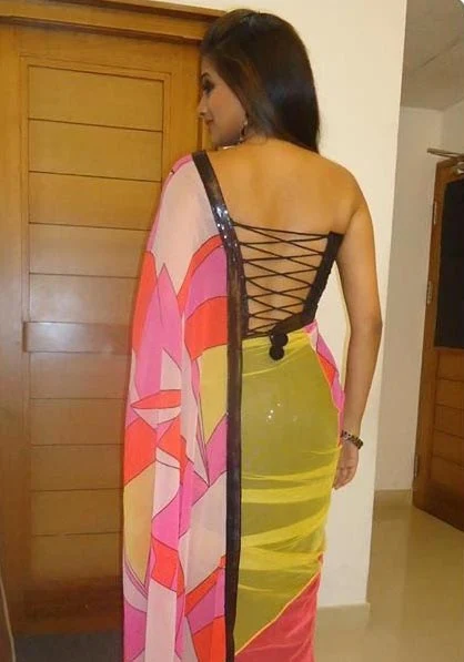 priyamani backless saree hot south indian actress