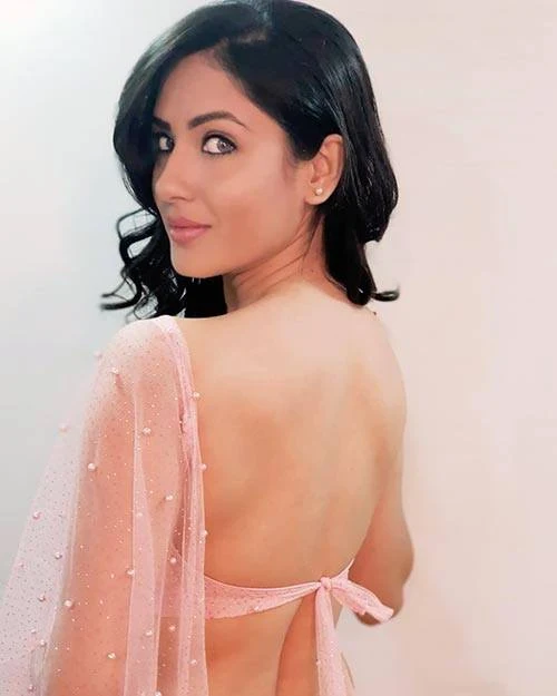 Puja Banerjee backless blouse saree tv actress Puja Banerjee backless blouse saree tv actress