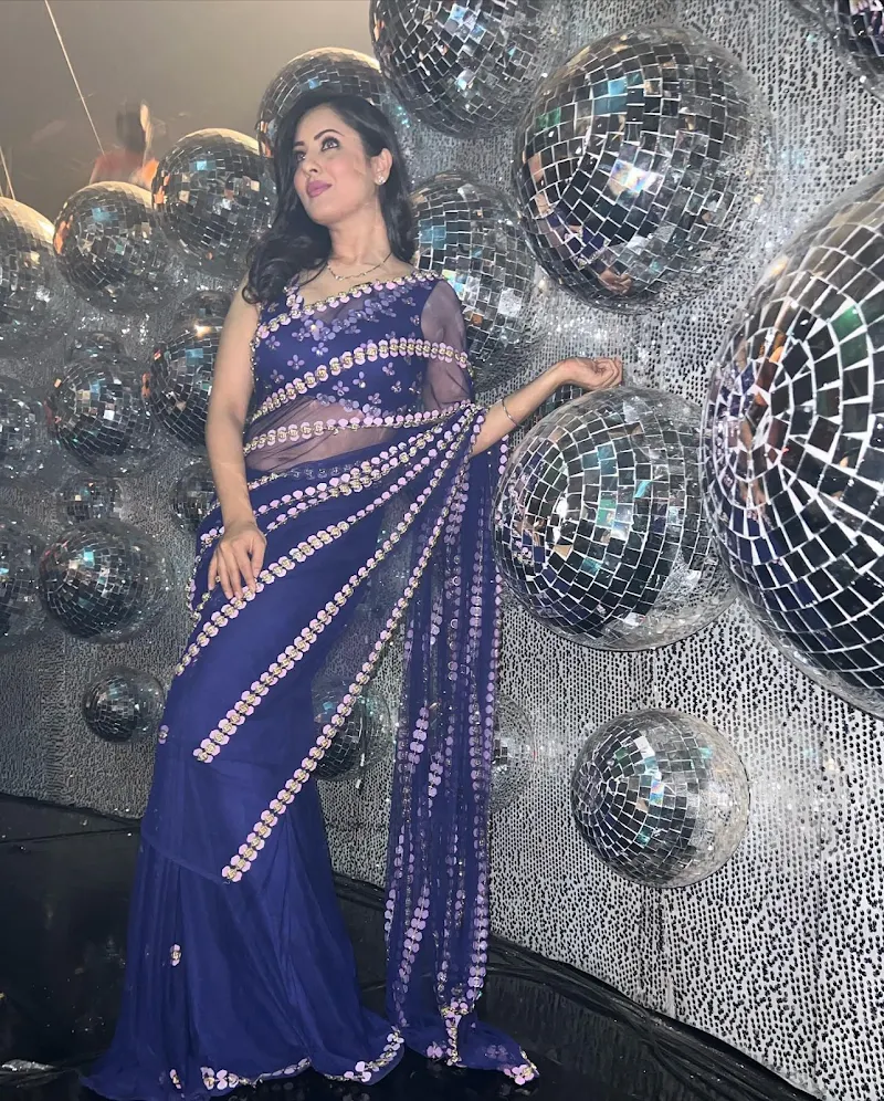 puja banerjee cleavage sheer blue saree puja banerjee cleavage sheer blue saree