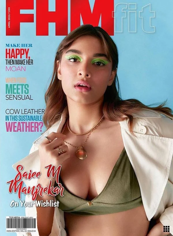 Saiee Manjrekar hot actress Saiee Manjrekar cleavage hot actress