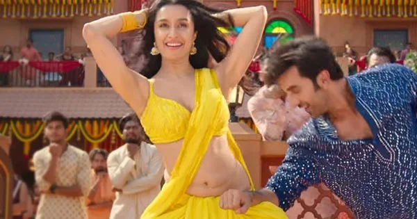 shraddha kapoor thumka yellow saree navel cleavage hot