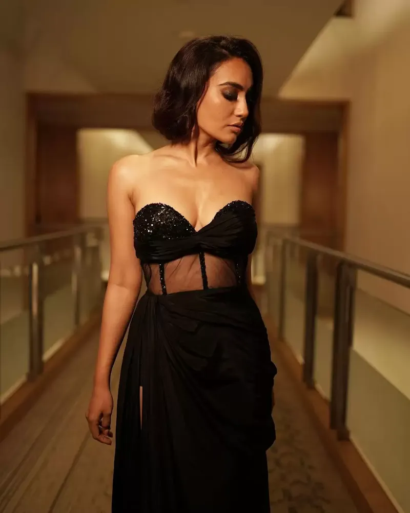 Surbhi Jyoti cleavage off shoulder dress indian tv actress Surbhi Jyoti cleavage off shoulder dress indian tv actress