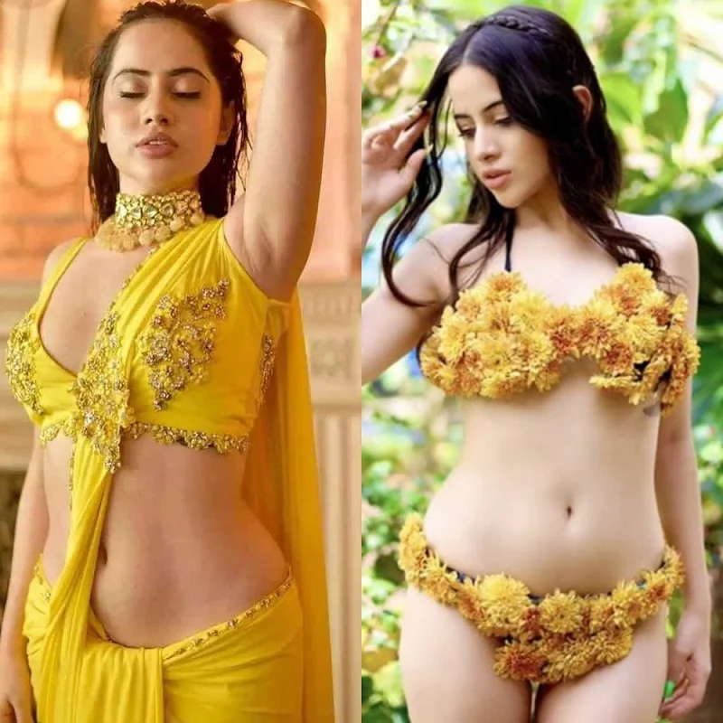 Urfi Javed saree vs bikini indian actress Urfi Javed saree vs bikini indian actress