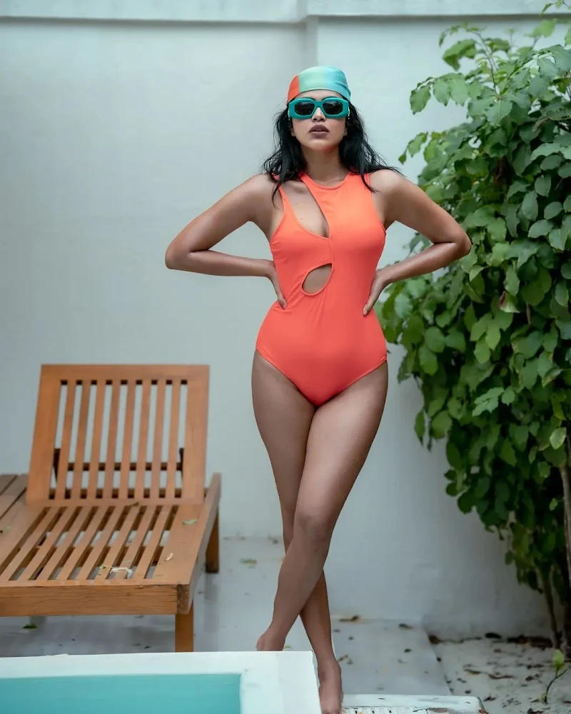 Amala Paul swimsuit sexy body legs Amala Paul swimsuit sexy body legs