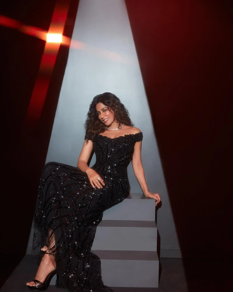 Chitrangada Singh curvy tight fit black dress Chitrangada Singh curvy tight fit black dress