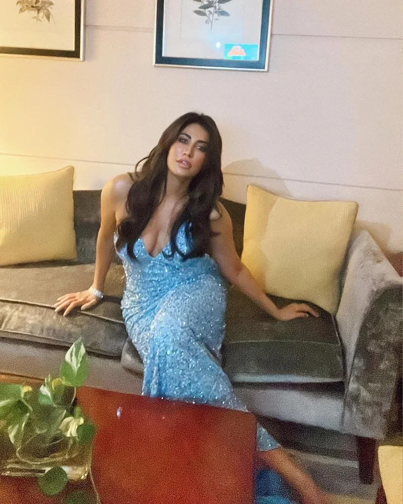 Chitrangada Singh shimmery tight fit dress Chitrangada Singh shimmery tight fit dress