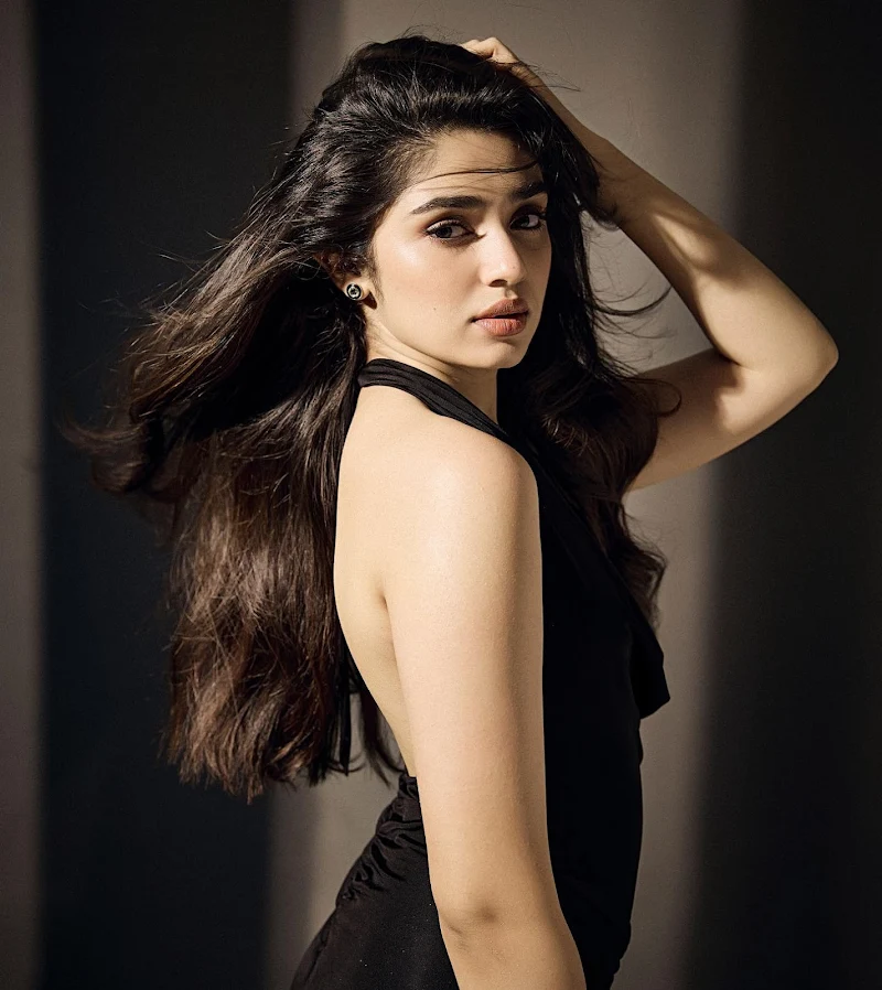 krithi shetty backless high slit black dress krithi shetty backless high slit black dress
