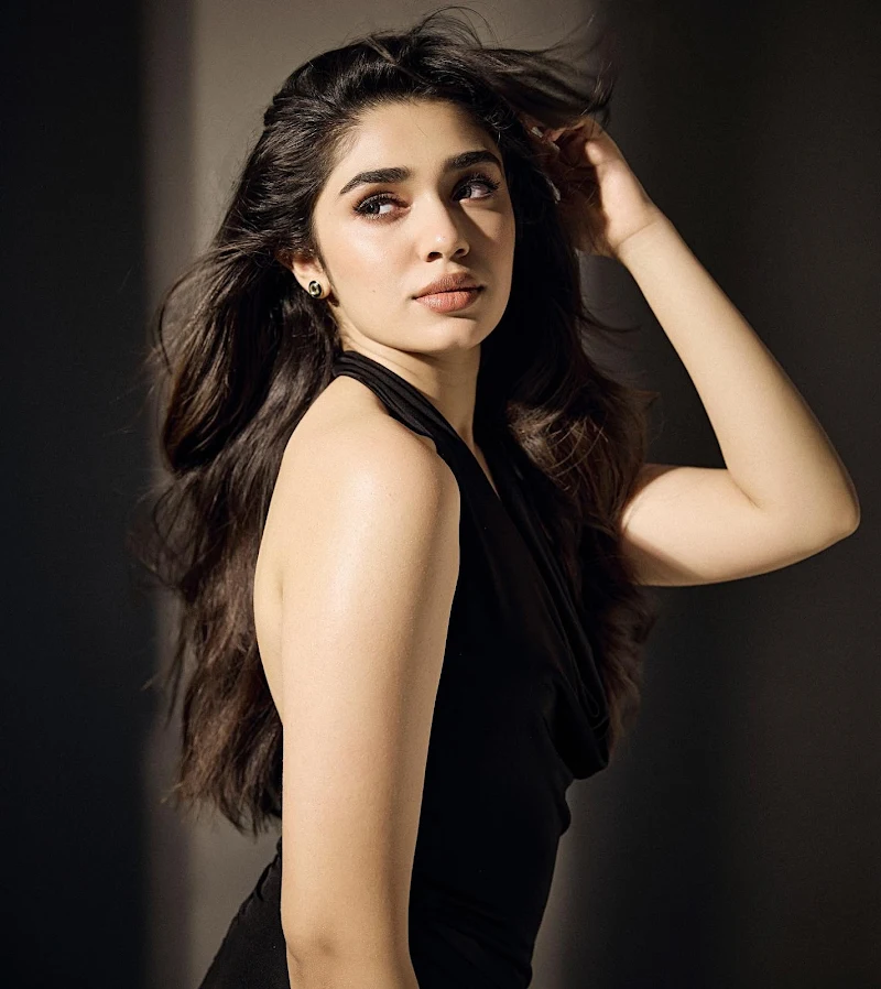 krithi shetty backless high slit black dress krithi shetty backless high slit black dress