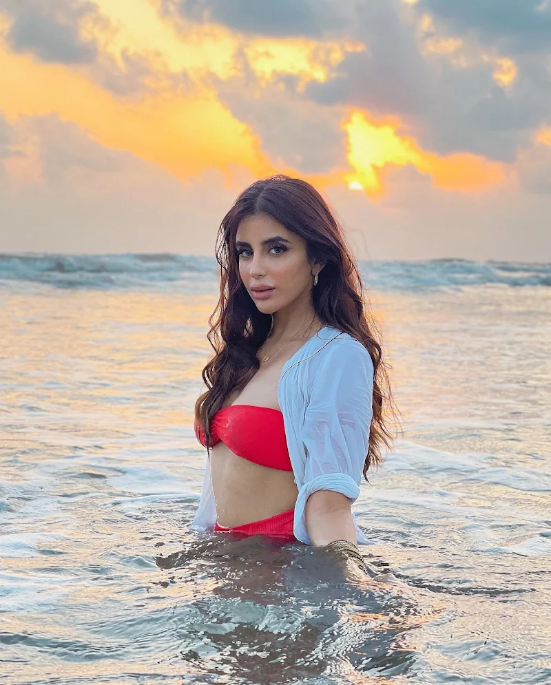 Miesha Iyer pink bikini sexy body hot actress