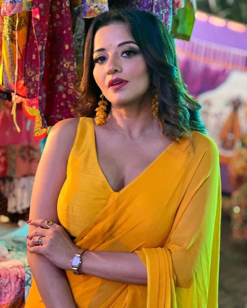 monalisa cleavage yellow saree hot curvy actress monalisa cleavage yellow saree hot curvy actress