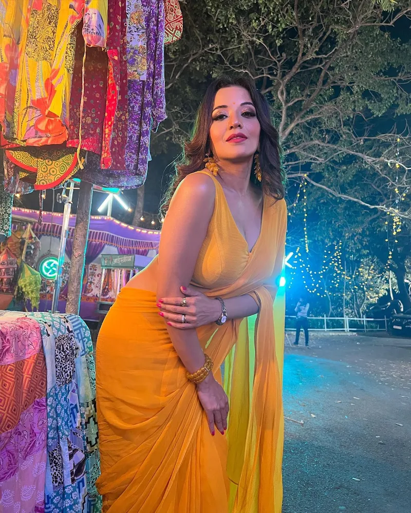 monalisa cleavage yellow saree hot curvy actress monalisa cleavage yellow saree hot curvy actress