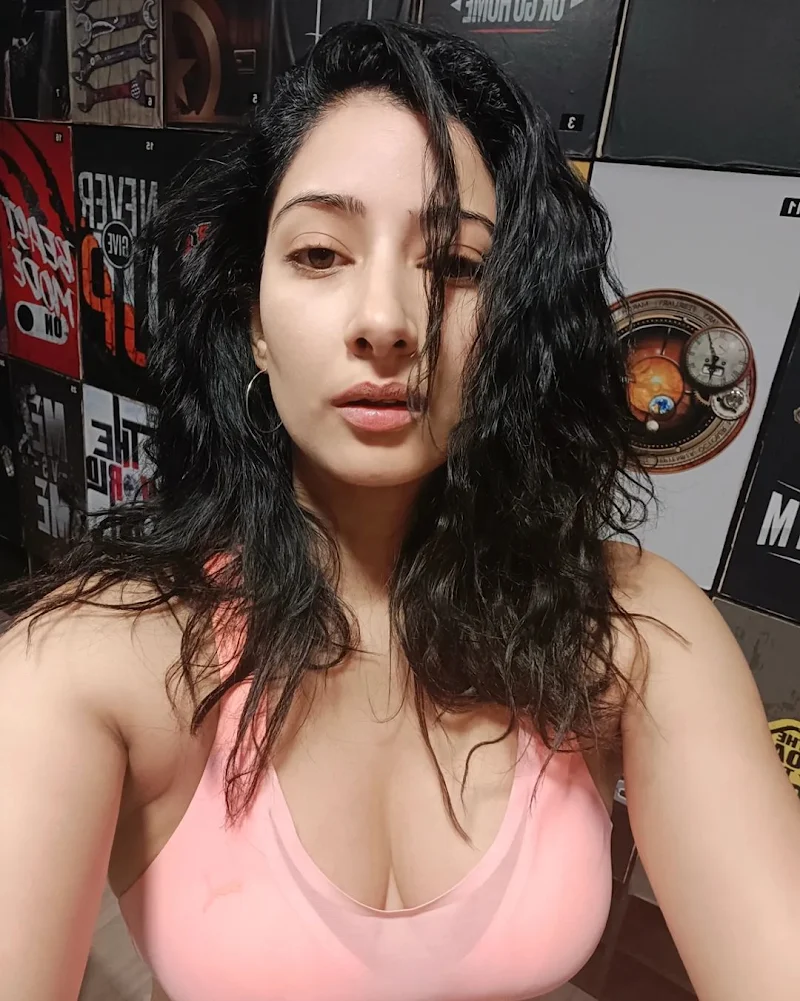 niharica raizada cleavage sports bra hot actress