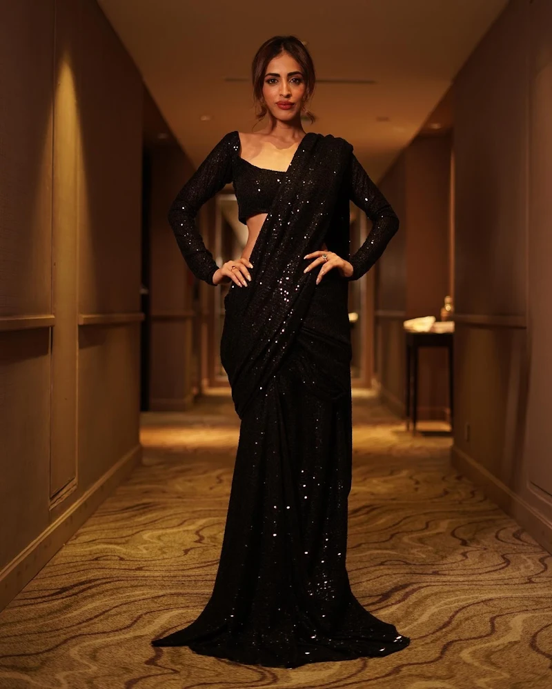priya banerjee black saree rana naidu actress priya banerjee black saree rana naidu actress
