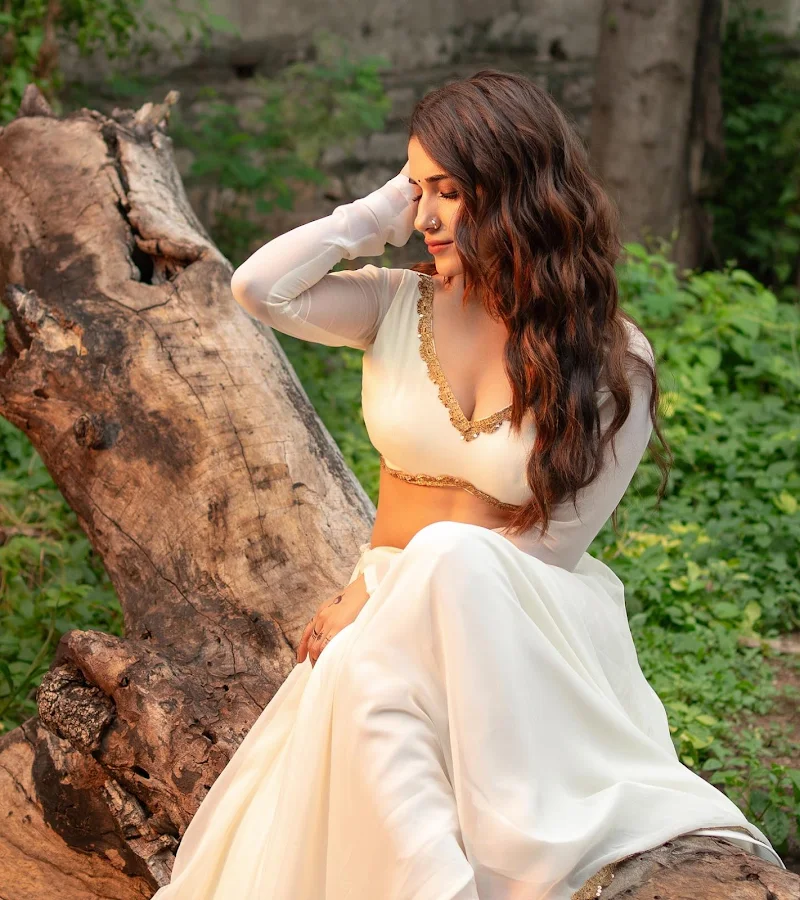 ruhani sharma white outfit cleavage nose ring actress ruhani sharma white outfit cleavage nose ring actress