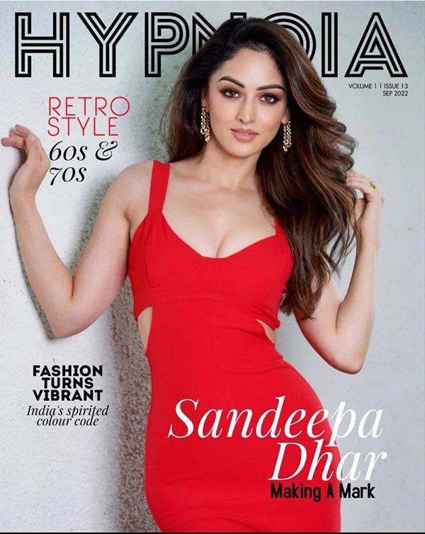Sandeepa Dhar red dress sexy body