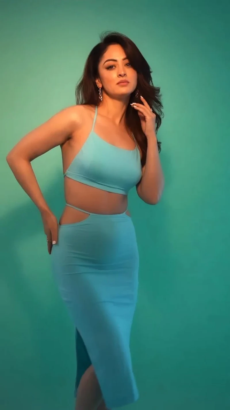 Sandeepa Dhar tiny top high slit skirt sexy body Sandeepa Dhar tiny top high slit skirt sexy body