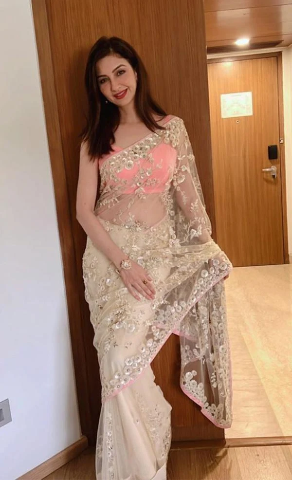 Saumya Tandon sheer saree hot tv actress Saumya Tandon sheer saree hot tv actress