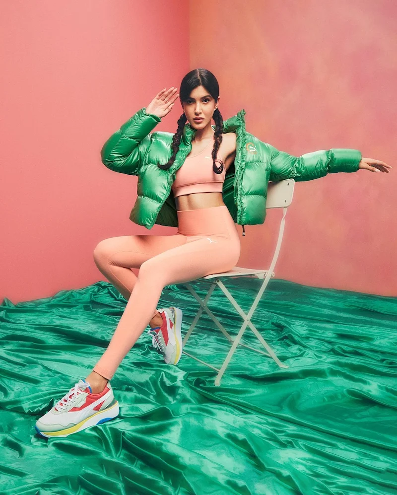 Shanay kapoor fit sexy body gym outfit puma Shanay kapoor fit sexy body gym outfit puma